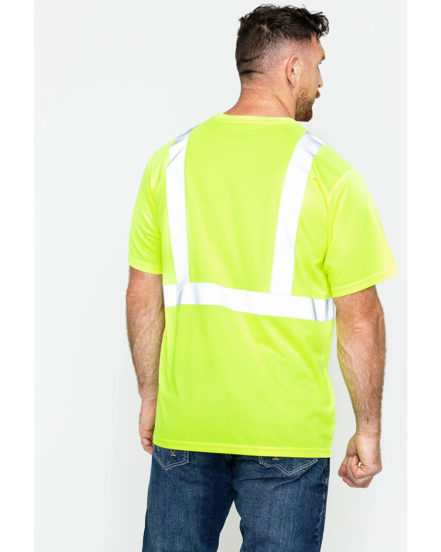 Hawx Men's Reflective Short Sleeve Work T-Shirt - Image 2