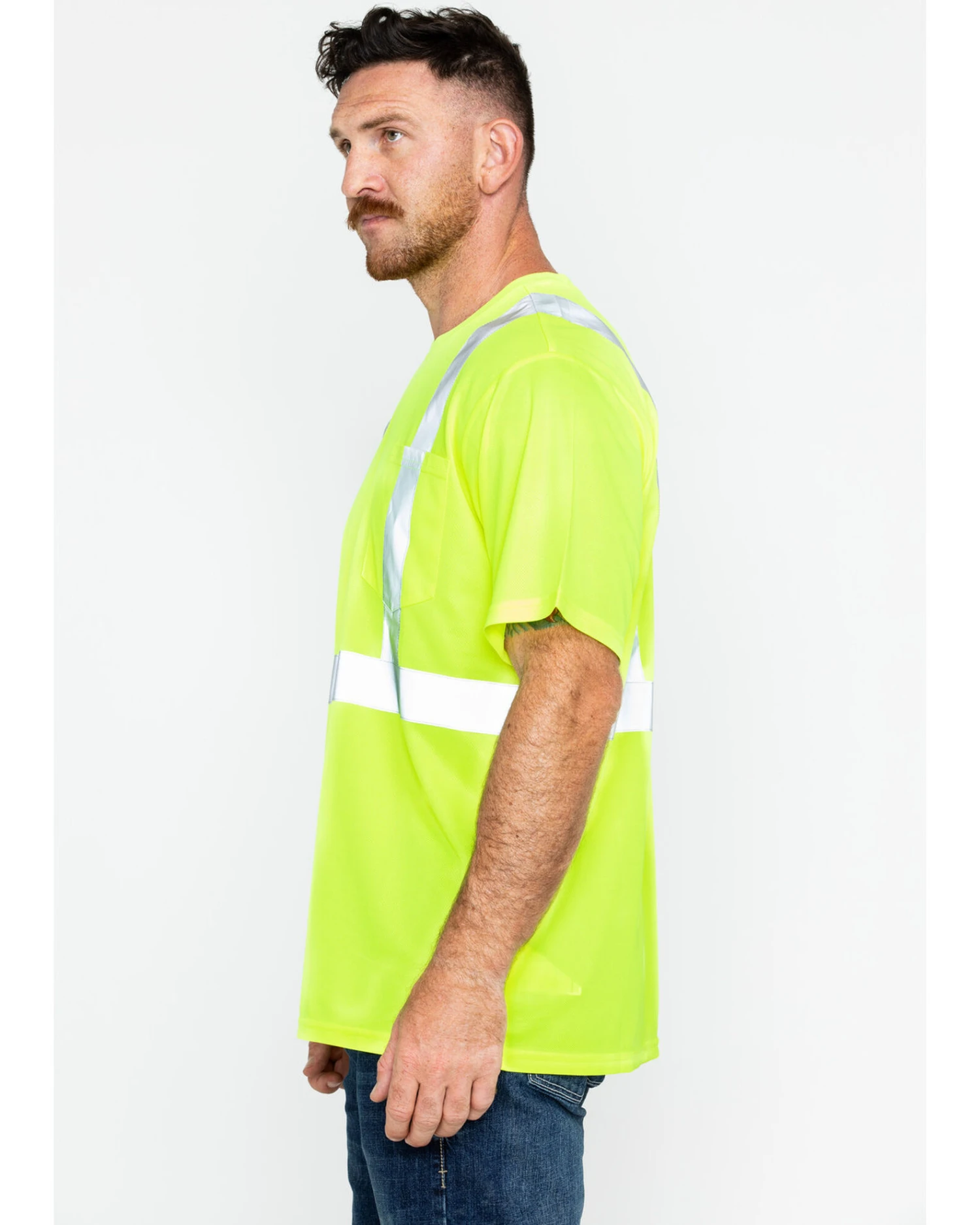 Hawx Men's Reflective Short Sleeve Work T-Shirt - Image 4