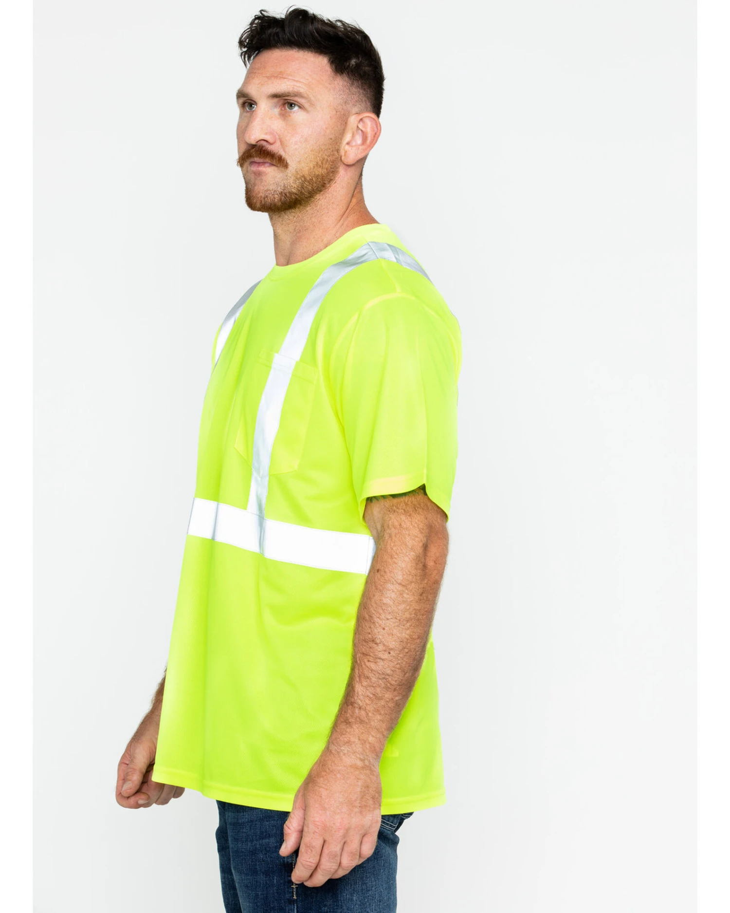 Hawx Men's Reflective Short Sleeve Work T-Shirt - Image 5