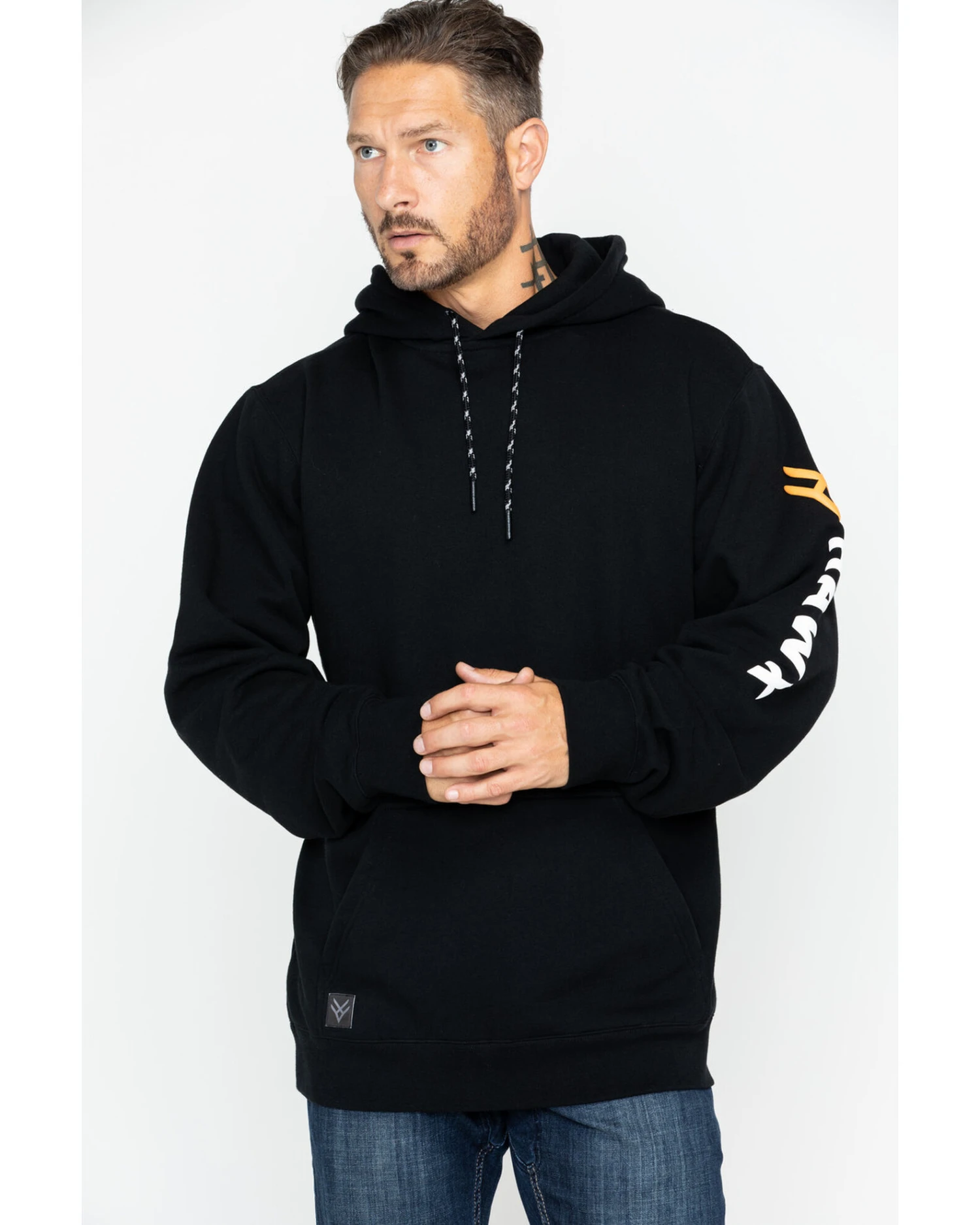 Hawx Men's Logo Sleeve Hooded Work Sweatshirt - Big - Image 6