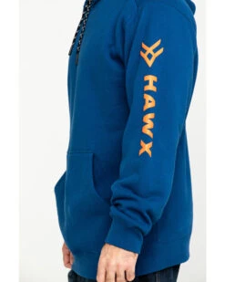 Hawx Men's Logo Sleeve Performance Fleece Hooded Work Sweatshirt - Big & Tall