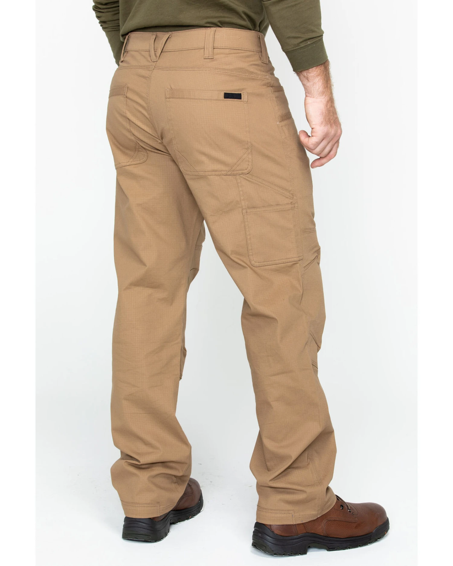 Hawx Men's Brown Stretch Ripstop Utility Work Pants - BigĀ - Image 2