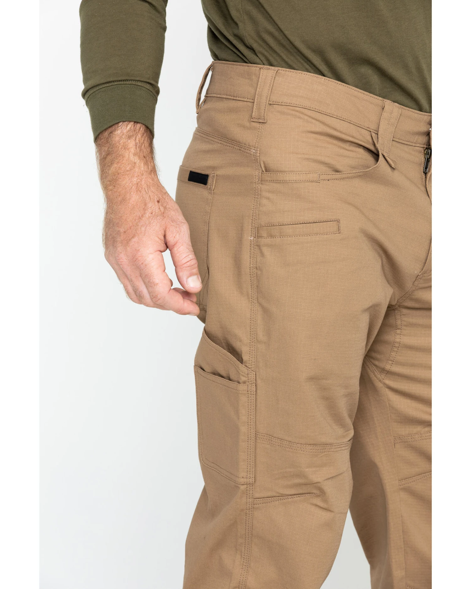 Hawx Men's Brown Stretch Ripstop Utility Work Pants - BigĀ - Image 3