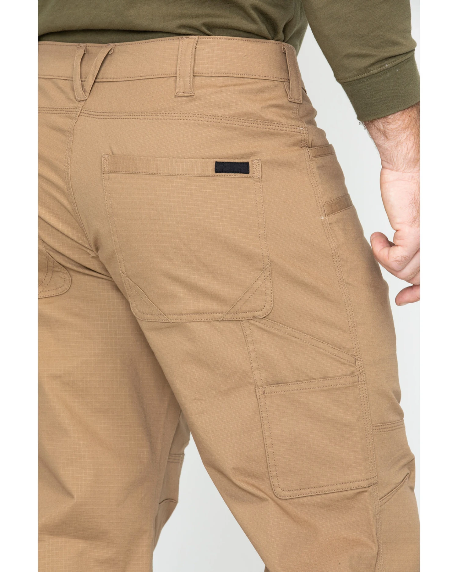 Hawx Men's Brown Stretch Ripstop Utility Work Pants - BigĀ - Image 5