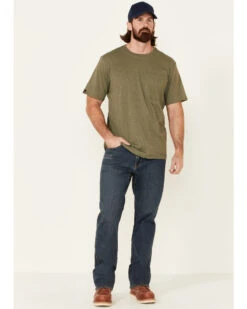 Hawx Men's Medium Wash Stretch Straight Work JeansÂ