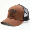 Hawx Men's Dark Brown Logo Graphic Mesh-Back Ball Cap