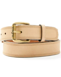 Hawx Men's Tan Triple Stitched Belt