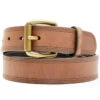 Hawx Men's Brown Triple Stitched Work Belt