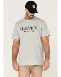 Hawx Men's Camo Logo Graphic Work T-ShirtÂ