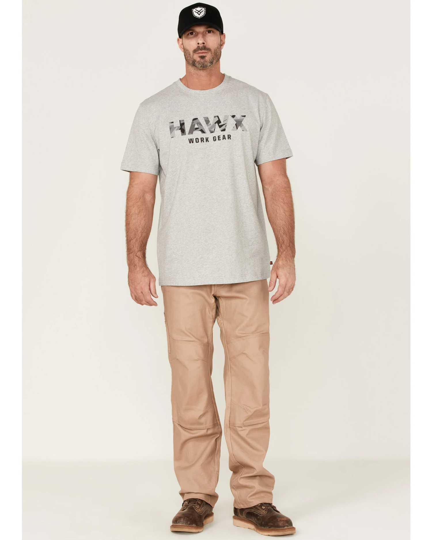 Hawx Men's Camo Logo Graphic Work T-Shirt - Image 2