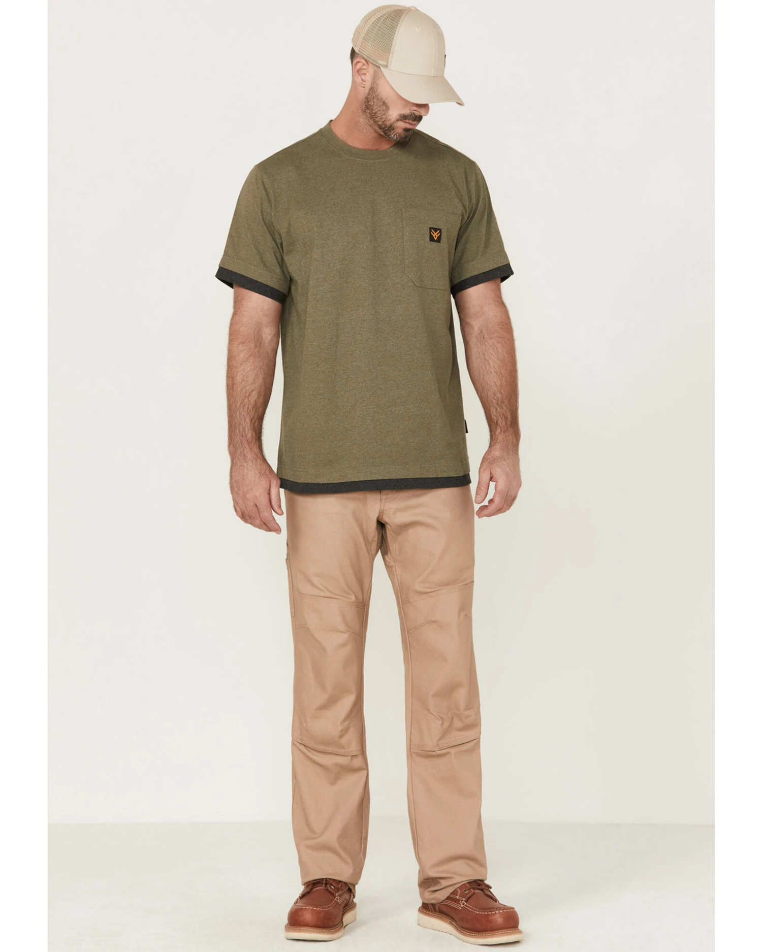 Hawx Men's Layered Work Pocket T-Shirt - Image 2