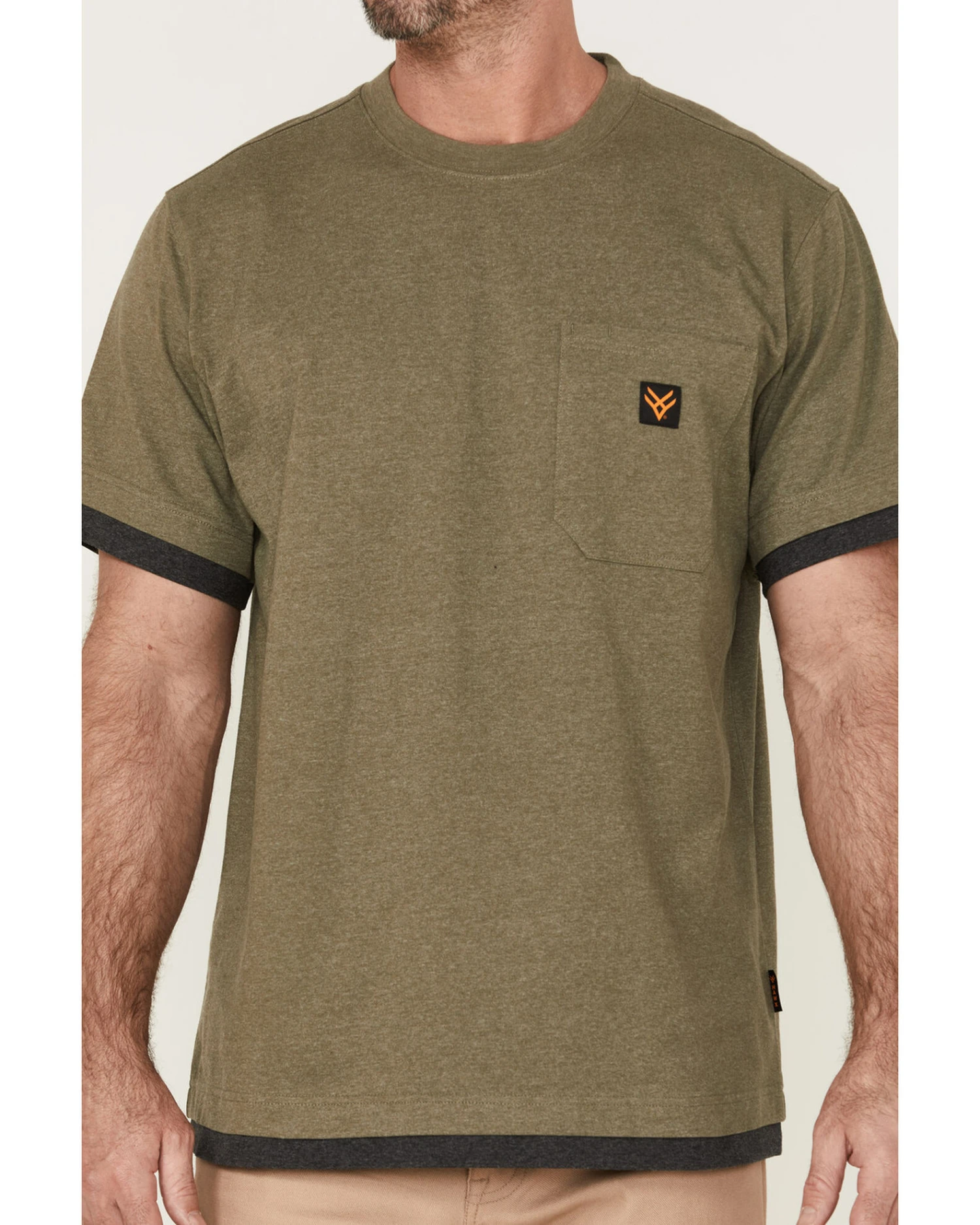 Hawx Men's Layered Work Pocket T-Shirt - Image 3