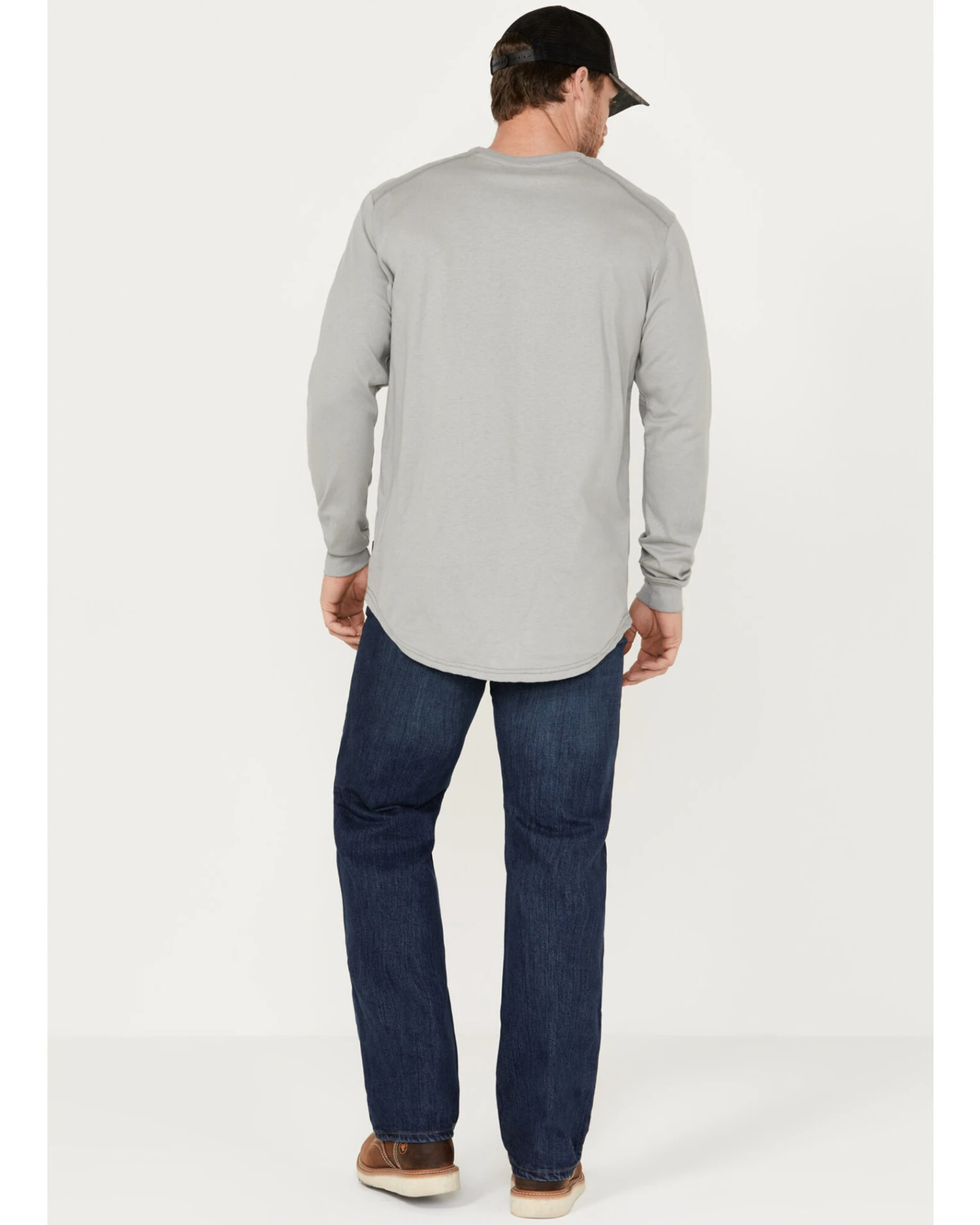 Hawx Men's FR Sheridan Dark Wash 5-Pocket Slim Bootcut Stretch Jeans - Image 3