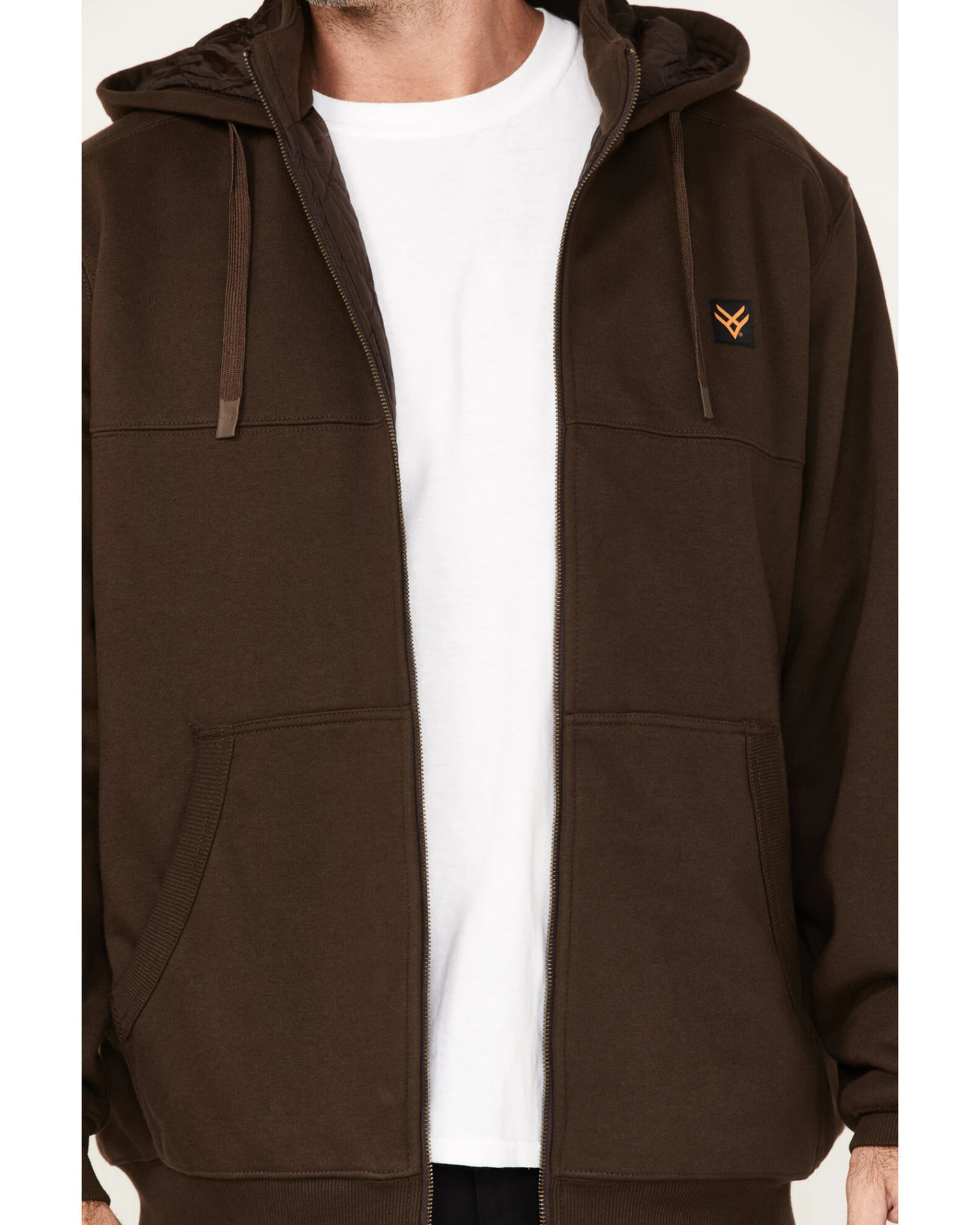 Hawx Men's Logo Quilted Hooded Zip Jacket - Image 4