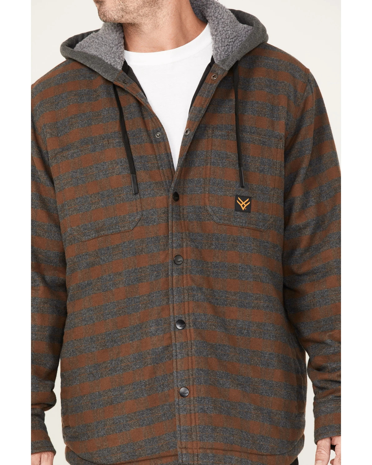 Hawx Men's Insulated Hooded Shirt Jacket - Image 3
