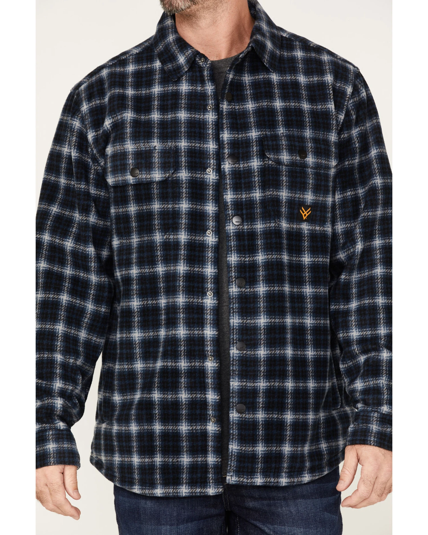 Hawx Men's Polar Fleece Shirt Jacket - Image 3