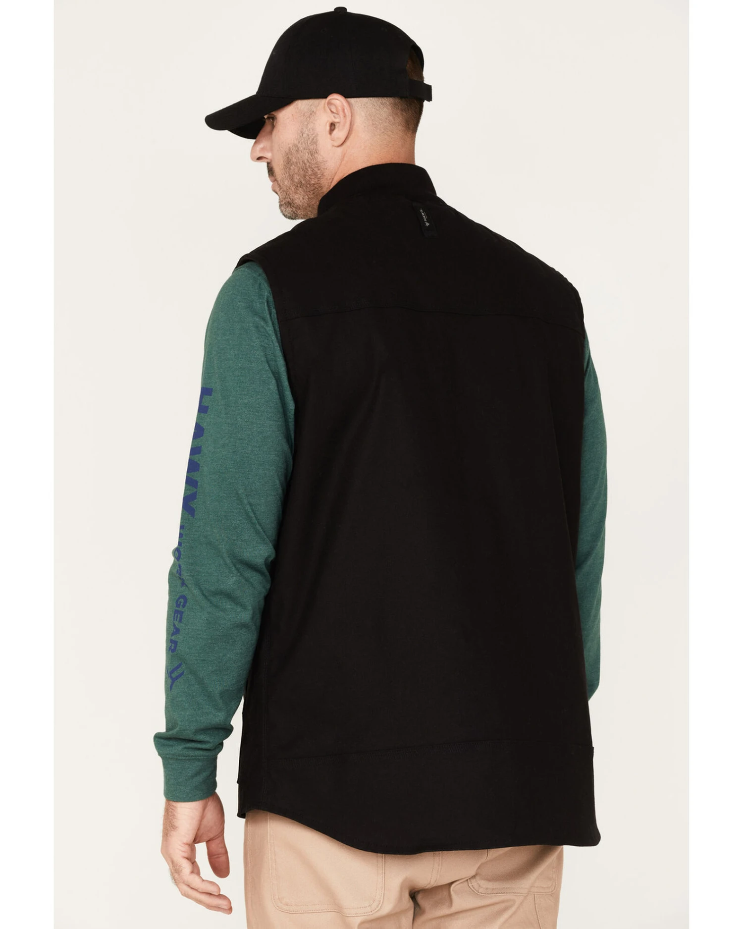 Hawx Men's Canvas Zip-Front Insulated Work VestĀ - Image 4