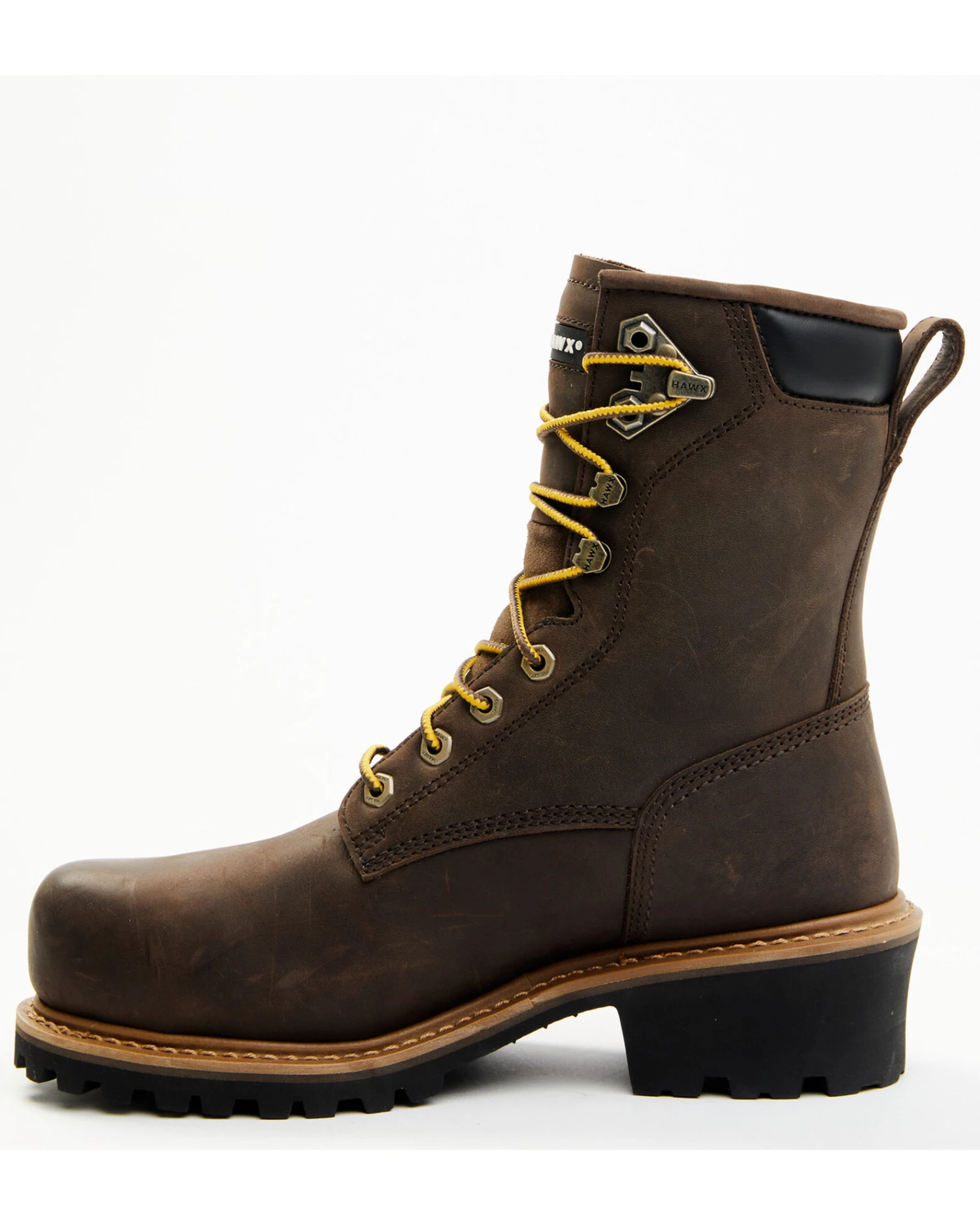 Hawx Men's Waterproof Insulated Logger Work Boots - Composite Toe - Image 2